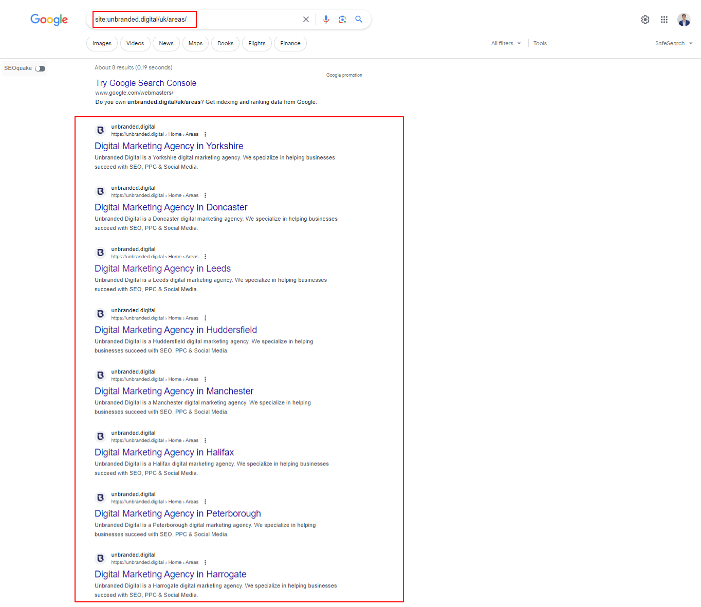 Step 5 - Finding Indexed Pages in search Operator