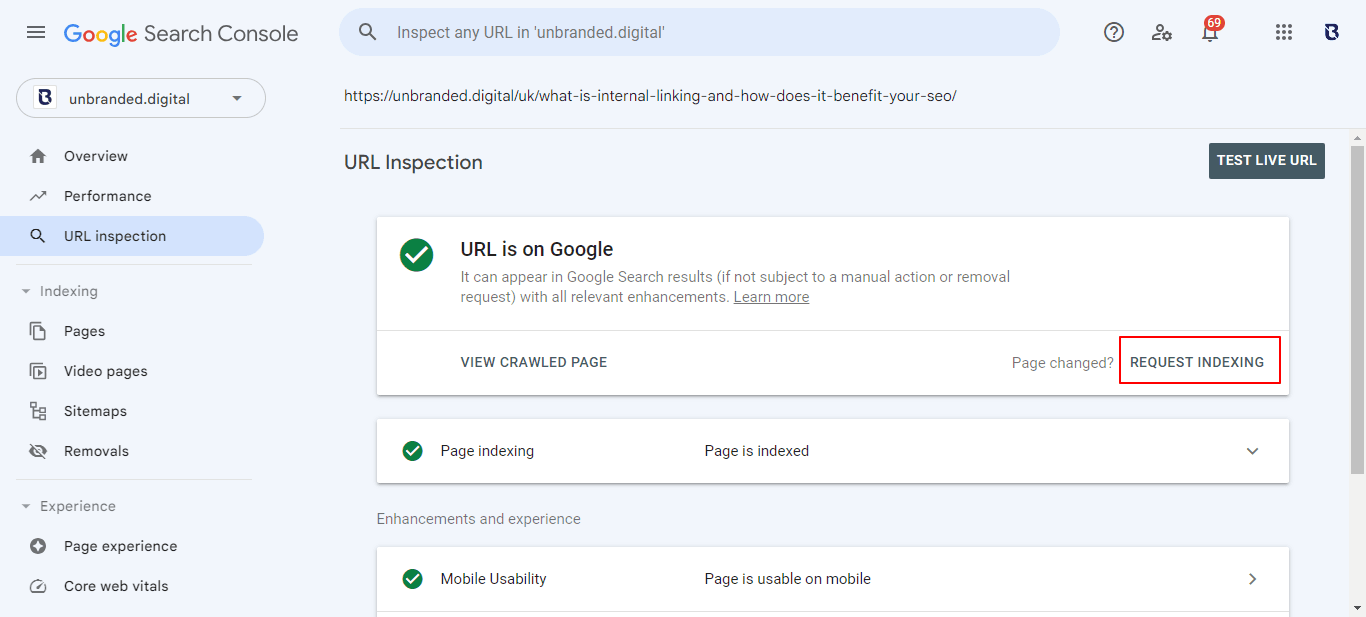 Step 5 - Indexing Page
