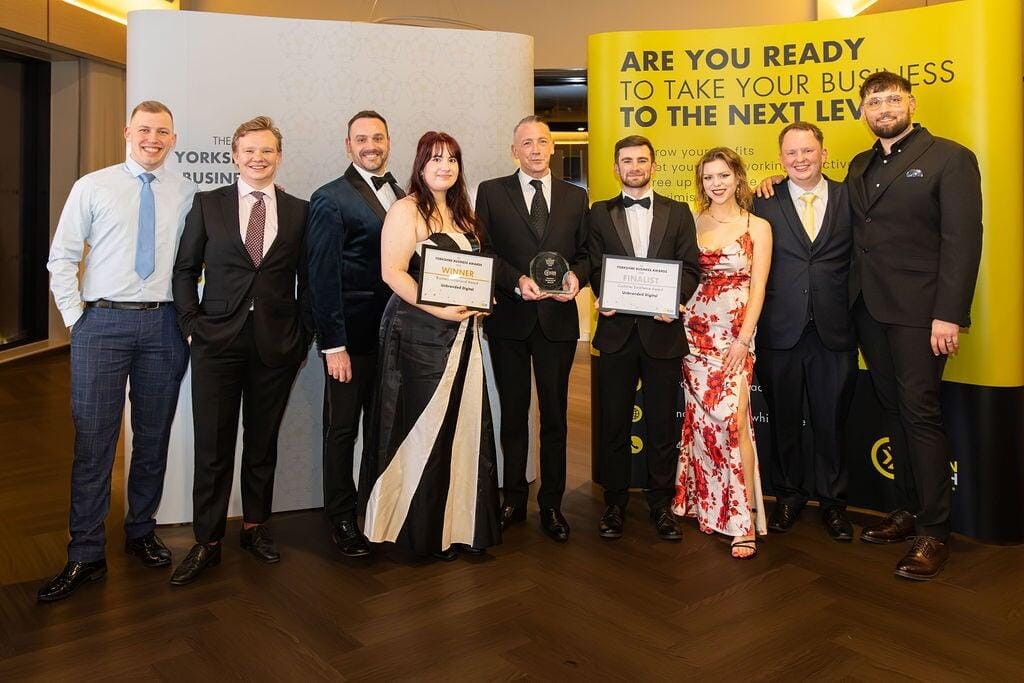 Unbranded Digital Team at the Yorkshire Business Awards 2026